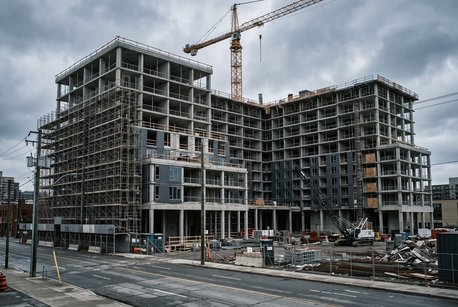 A residential development under construction